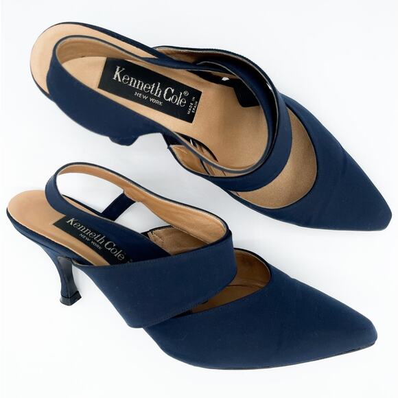 Kenneth Cole Shoes - Vintage Kenneth Cole Navy Blue Heels 8M